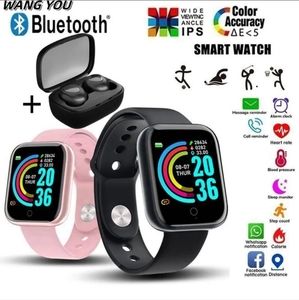 FitPro black smart watch and earbuds set Bluetooth